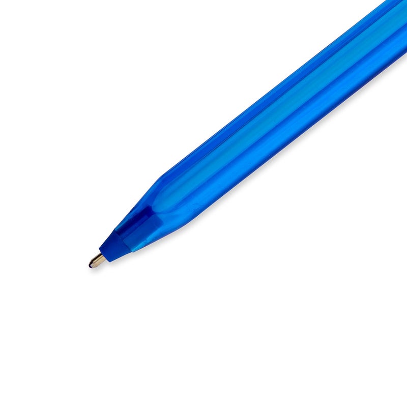 Paper Mate te Paper Mate 100ST Ballpoint Pen, Capped, Blue, Single (1783152), 12 count - Image 3